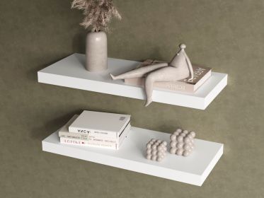 Floating Shelf Dallas, Living Room, White