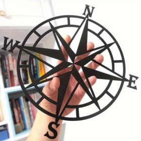 CIFbuy Metal Baked Paint Nautical Compass Rose Wall Art Vintage Navigation Decor - TikTok, Temu Pickup (Option: Defaulttitle)