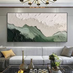 Hand Painted Abstract Oil Painting Minimalist Beach Oil Painting on Canvas Original Large Wall Art Texture Ocean Wave Painting Custom Wall Decor (Style: 01, size: 140x280cm)