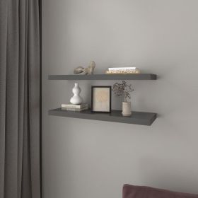 Floating Shelf Dallas, Living Room, Matt Gray (Color: as Pic)